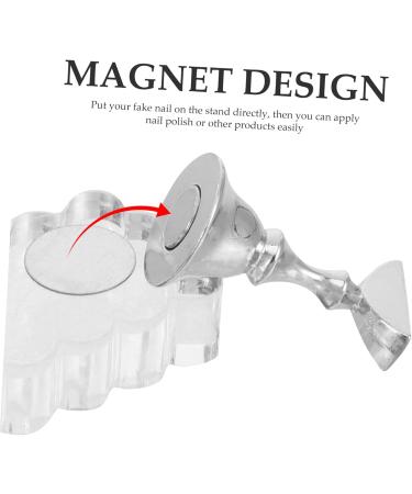 Beavorty 1 Set nail supplies nail holder nail stand for press on nail practice stand press on nail stand fake nail stand nail stands for press on nails supply Nail set magnetic Acrylic - Buy Online on GoSupps.com