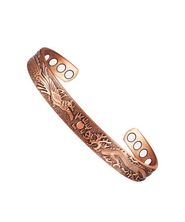 Magnetic therapy arthritis bracelet made of pure copper for men effectively relieves arthritis and carpal tunnel pain.Magnetic field therapy has a slight influence on lymphatic drainage (C) - Buy Online on GoSupps.com