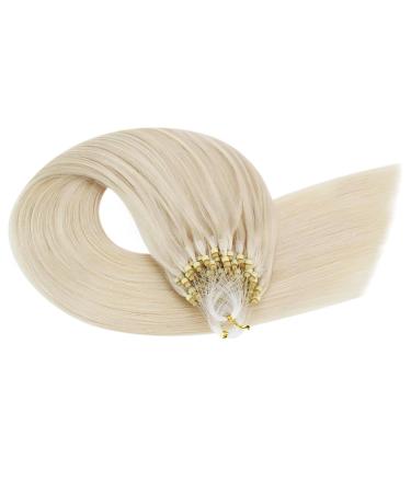 UGEAT Microring Extensions | Wei blond 45cm Real Hair | Micro Loop Hair Extensions | Remy 50g - 50 Strands #60A - Buy Online on GoSupps.com