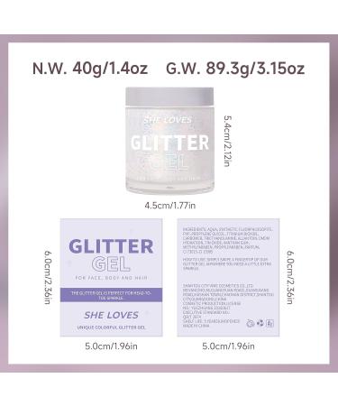 Body Glitter Gel - 4 Color Sparkling Sequins - Long Lasting Glue-Free Face Hair & Body Makeup for Festivals Weddings & Halloween - Buy Online on GoSupps.com