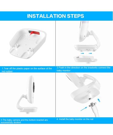 HelloBaby HB50 Flexible Baby Monitor Holder - Compatible with HB50 Monitor - Cot Stand and Camera Mount - Buy Online on GoSupps.com