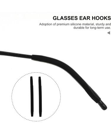 Lalafina Anti-Slip Silicone Glass Holder - 10 Pairs of Slide-Resistant Glasses Slippered Foot Covers | Durable Comfortable Ear Holsters for Secure Glasses Handling - Buy Online on GoSupps.com