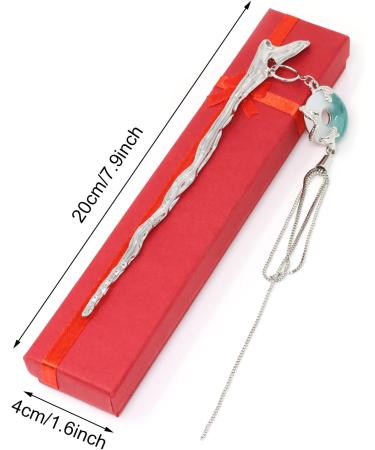 yueton Chinese Style Alloy Hair Stick with Tassel Fashion Metal Hair Chopsticks Hair Forks Hairpins Hair Pins Chignon Pins Long Hair Decorations Hair Styling Pins for Buns with a Gift Box - Buy Online on GoSupps.com