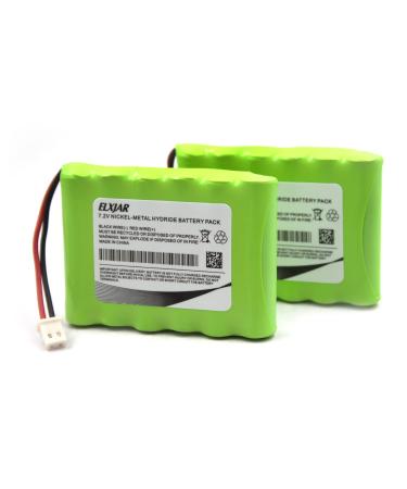 (2-Pack) 7.2V 700mAh Ni-MH Battery Compatible With Honeywell Intrusion 300-06868 TSS Keypad 8DLLKP500 8DLTSSCBASE1 8DLWLTP100 WLTP100 LKP500 Lyric Smart Peripheral Wireless Keypad TouchPad ADT