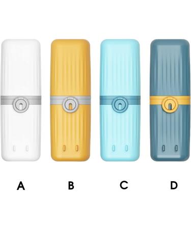 Digjobk Yellow Toothbrush Mug & Case Wall Assembly Toothpaste Container & Mouthwash Cup Storage Box for Home & Travel - Buy Online on GoSupps.com