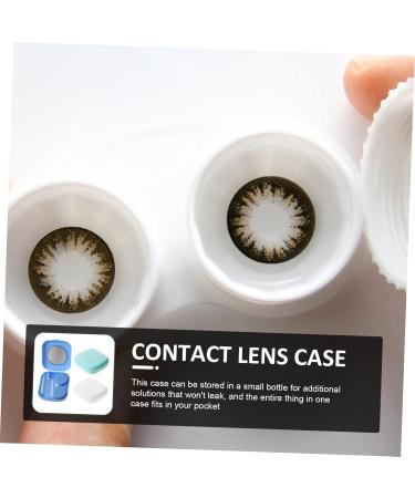Buy Healvian 9-Sentence Contact Lens Container Set - Stylish Travel Kit for Women Colorful Eyes Case & Makeup Organizer - Glossy Small Storage Box for Contact Lenses - Buy Online on GoSupps.com