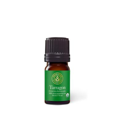 Aromatics International Premium Organic Tarragon Essential Oil 5ml | 100% Pure Essential Oil for Diffusion & Aromatherapy Tarragon 0.17 Fl Oz (Pack of 1)
