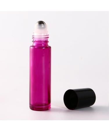 12Pcs 10ml Glass Roller Bottles with Stainless Steel Roller Ball - Refillable Essential Oil Roll on Bottles with Lid Opener Pry Tool Great for Aromatherapy Perfumes and Lip Balms by JamHooDirect - Buy Online on GoSupps.com