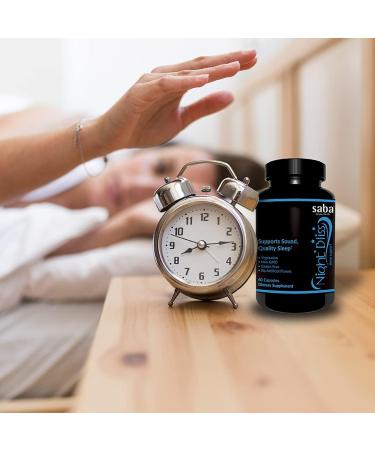 Saba Night Bliss Natural Sleep Aid | Non-Habit Forming | Sleep Supplement for Longer Sleep & Stress Relief w/Magnesium, Melatonin, GABA, Chamomile, & Valerian (60 Vegan Capsules, 30 Day Supply) - Buy Online on GoSupps.com