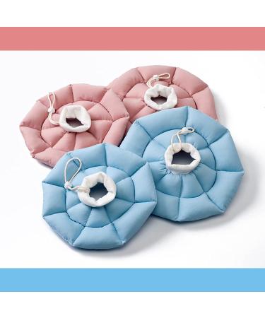 Cute Cat Cone Collar - Soft Polyester Padded Recovery Cone for Cats After Surgery, Anti-Lick Protection - Pink, Small - Buy Online on GoSupps.com
