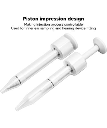 Portable Ear Impression Injector - Professional Refillable Syringe for Sampling (White) - Buy Online on GoSupps.com