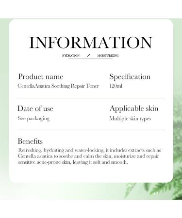 BIOAQUA Centella Asiatica Toner - Soothing Hydration & Oil Control Anti-Acne Skincare 120ml | International Shipping Available - Buy Online on GoSupps.com