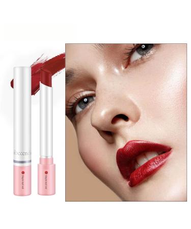 Matte Lipstick Cigarette Case Set - Non-Stick Red Velvet Lip Gloss Tubes Long Lasting Waterproof Lip Stain for Elegant Women - Buy Online on GoSupps.com