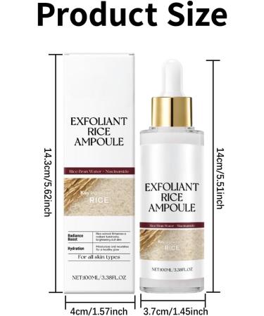 Shantou Hoygi Biological Rice Moisturizing White Rice Exfoliant 100 ml Rice Ampoule White Rice Scrub Dead Skin Cells Remover for Face and Body White Rice Scrub Solution Pores Minimizer - Buy Online on GoSupps.com