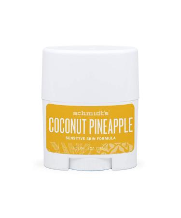 Schmidt's Sensitive Skin Natural Deodorant Stick Travel Size oz 19.8 g coconut pineapple 0.7 Ounce