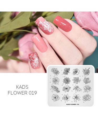 Alexnailart Nail Stamping Plate Multi-Pattern Print Image Stamper Scraper Tool FL019 - Buy Online on GoSupps.com
