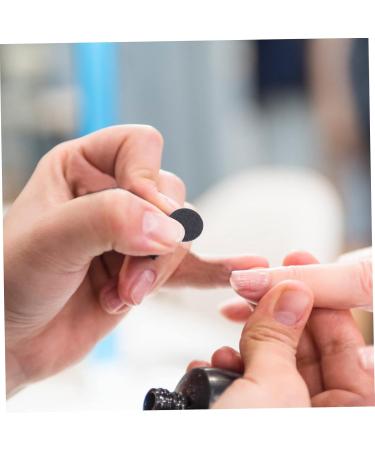 minkissy 1 Frosted Sheet Eletric Replacement Sandpaper Discs Sanding Disc Pads Gel Nail Art Polish Manicure Polishing Accessories Electric Crystal Volcano Grinding 2.5x2.5cm Black - Buy Online on GoSupps.com