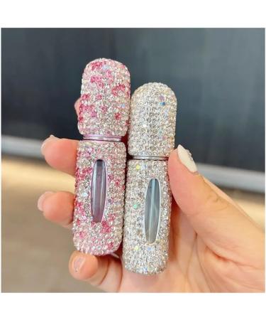 5ml Mini Perfume Refill Bottle - Travel-Friendly Pink Glitter Spray for Makeup & Perfumery - Buy Online on GoSupps.com