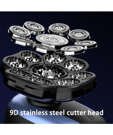 Buy 6 in 1 Electric Head Shaver for Men - 9D Floating Waterproof Razor & USB Charging Trimmer Kits - Buy Online on GoSupps.com