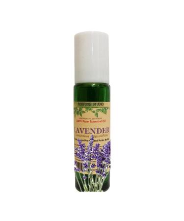 Lavender Essential Oil Roll On. Ready to Use - Prediluted with Fractionated Coconut Oil in a 10 ML Glass Roller Bottle