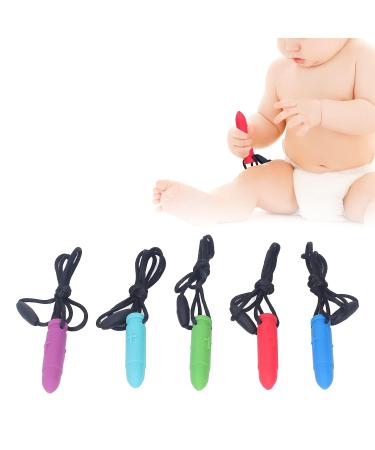 Sensory Chew Necklace for Teething Relief - Portable and Cute Bright Color Design for Home & Travel - Buy Online on GoSupps.com