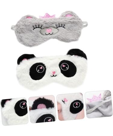 Beaupretty 2pcs Panda Blindfold - Polyester Eye Mask for Sleep & Shadow Protection | International Shipping - Buy Online on GoSupps.com