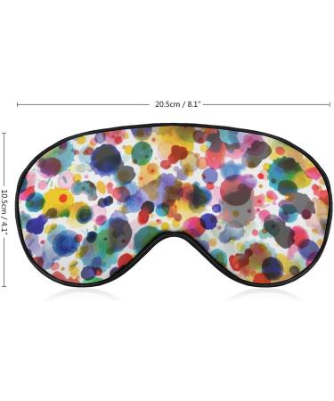 Watercolor Paints Sleep Mask for Women - Adjustable Eye Shades with Elastic Strap for Comfortable Sleep - Buy Online on GoSupps.com