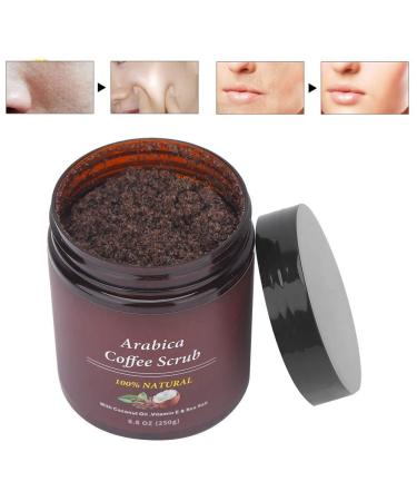 Natural Coffee Body Scrub Cream - Exfoliating & Anti-Aging | Fades Fine Lines | 250g - Buy Online on GoSupps.com