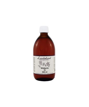 Lunderland wild salmon oil 500ml glass bottle single feed for dogs