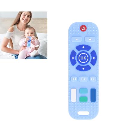Baby Safe Silicone TV Control Teething Toy - Blue | Textured Baby Teething Toy for Home - Buy Online on GoSupps.com