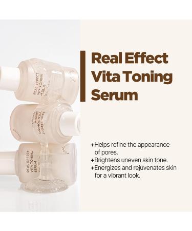 PONGDANG Real Effect Clear Trio for Pore : Smoothing Skin Balancer & Vita Toning Serum & Pore Tightening Cream Minimizer Firming Brightening Hydrating | Korean Skincare - Buy Online on GoSupps.com