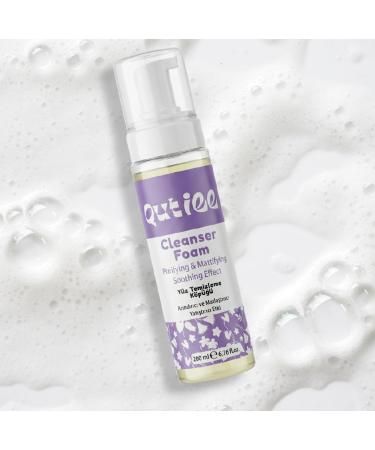 Qutiee Cleanser Foam Purifying and Mattifying Facial Cleanser with Calendula and Green Tea Soothing Effect 200ml 6.76 fl.oz. - Buy Online on GoSupps.com