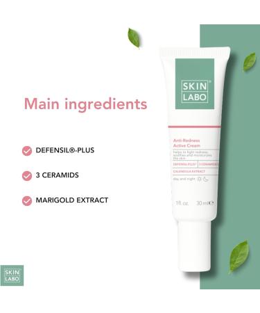 SKIN LABO Active Anti-Redness Cream Soothing Moisturizing with Defensil-Plus & Calendula Extract - 30ml - Buy Online on GoSupps.com