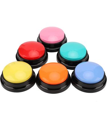 Dog Buttons Training Words 6pcs Talking Dog Recordable Buttons Set for Communication Dog Speech Training and Behavior Aids Buttons Pet Training Buzzer for Cats Dogs 30 Second Recordable Button - Buy Online on GoSupps.com