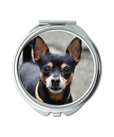 Mirror Compact Mirror Doggy Dog Attention Animal Pocket Mirror portable mirror