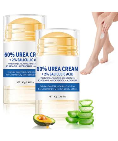 2 Pi ces Creme Anti Crevasse Pied 60% Creme Pied Uree Cr me Hydratante pour Les Pieds Stick creme pied Sec pour Talons et Secs Pieds