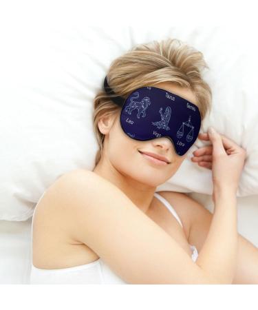 Twelve Constellations Sleep Mask - Adjustable Eye Cover for Night Travel and Naps - Buy Online on GoSupps.com