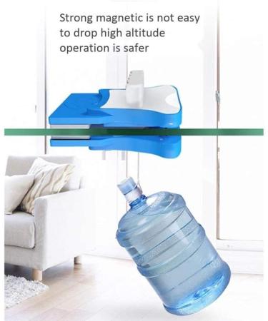 QTYUERGK Square Cleaner Glass Wiper Magnetic ABS Material/2.5 M Safety Rope/Rubber Scraper Double Sided Magnetic Window Cleaner Manual Type Blue Cleaners - Buy Online on GoSupps.com