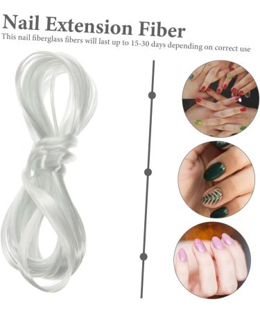 DRESSOOS 1 Fiberglass Nail Fiber Glassine Nail Art Fiber Nail Silk Glases Silk Fiber Clear Glass Manicure Extension Fiber Long False Nails Fiber Nails Nail Salon Supplies Square - Buy Online on GoSupps.com