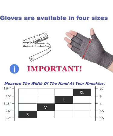 Mokigol Arthritis Gloves for Women - Pain Relief Compression Fingerless Gloves for Daily Work - Large - Buy Online on GoSupps.com