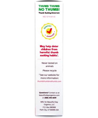 Thumb NO Thumb Extra Strength - Natural Deterrent, Dentist Approved, Stop Thumb Sucking - Buy Online on GoSupps.com