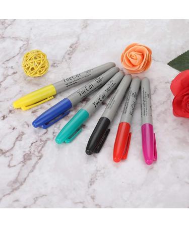 6Pcs Tattoo Marker Pen for Temporary Piercing Skin Marking Body Makeup Art Tool for Women and Men - Buy Online on GoSupps.com