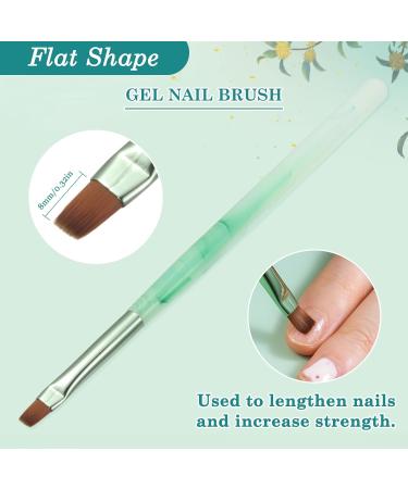 3PCS Nail Clean Up Brushes for OPI - Acetone Resistant Cuticle Cleaning Nail Art Precision Tools in Jade Green - Buy Online on GoSupps.com