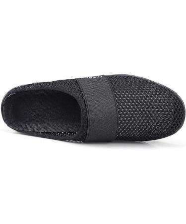 Horblux Women's Air Cushion Slip-On Walking Shoes - Orthopedic Diabetic Sandals with Arch Support, Size 9, Black - Buy Online on GoSupps.com