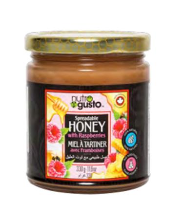 Nutro Gusto Honey Spread with Raspberry 330g (Pack of 12)