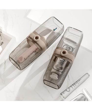 Valink Travel Toothbrush Case - Durable Transparent Plastic Holder for Camping & Travel - Ideal for Electric & Manual Toothbrushes - Buy Online on GoSupps.com