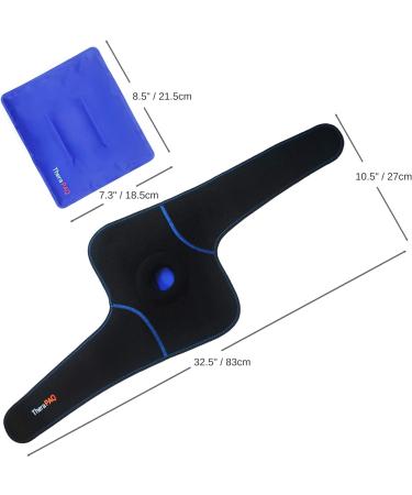 Cooling Pillow Knee: Ice Knee Bandage Therapy | Adjustable Cold/Heat Gel Compress for Bursitis Meniscus Tear Arthritis & Injury Recovery - Buy Online on GoSupps.com