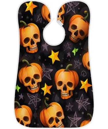 Pumpkin Skeleton Beard Bib Apron | Beard Hair Catcher for Men | Father's Day & Christmas Gifts for Dad | Bib with 2 Suction Cups - Buy Online on GoSupps.com