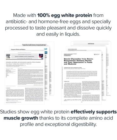 LEGION Egg+ Protein Powder with BCAAs - Naturally Sweetened and Flavored Egg White Protein Powder - Fast Digesting Protein for Muscle Growth and Strength Vanilla 20 Servings - Buy Online on GoSupps.com