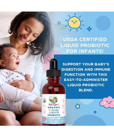 USDA Organic Liquid Probiotic Drops | 4 Month Supply | Digestive Health & Immune Support | Vegan | Non-GMO | 1 Fl Oz - Buy Online on GoSupps.com